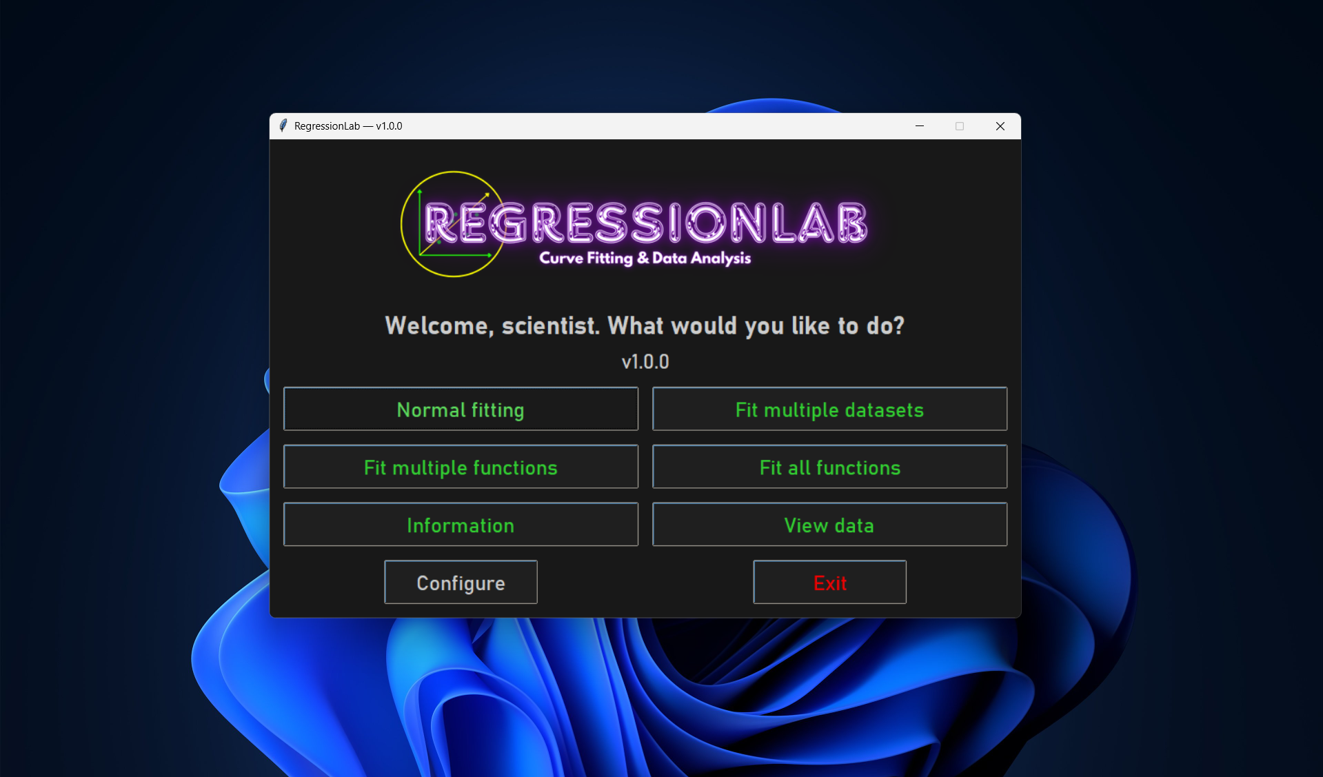 Main Menu